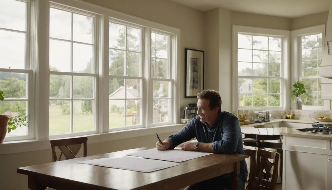 Homeowner reviewing window options with a local provider in the Houston area